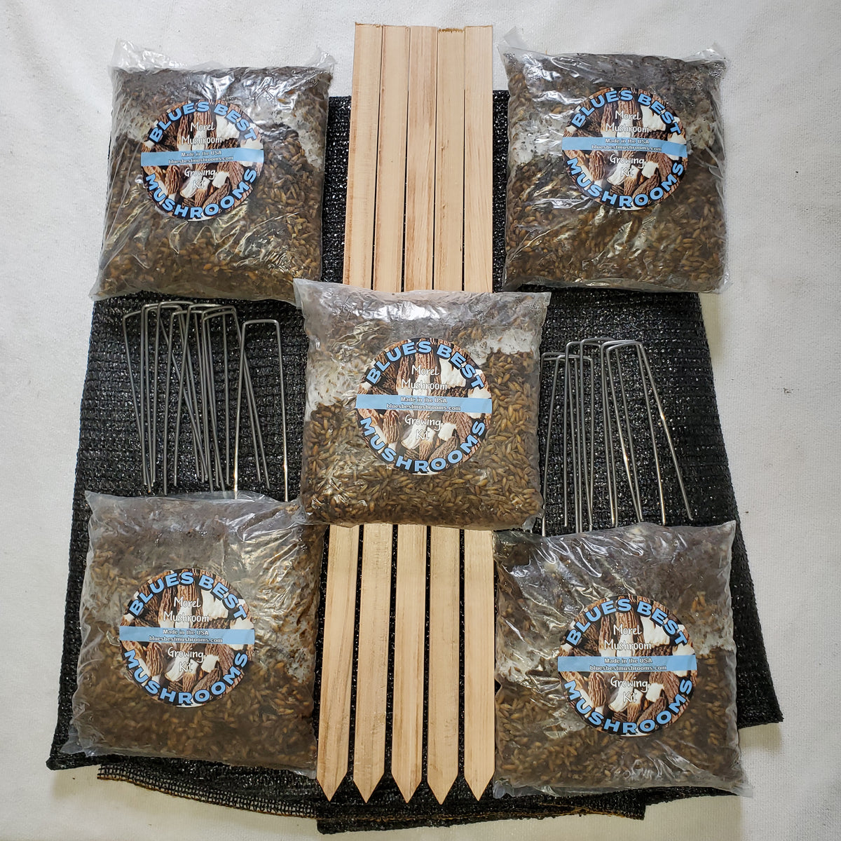 Morel Growing Kit 5 Pack with FREE Protection Package!!! Blues Best