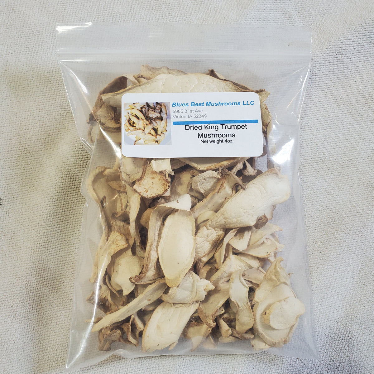 1/2 Pound Dried Organic King Trumpet Mushrooms Blues Best Mushrooms