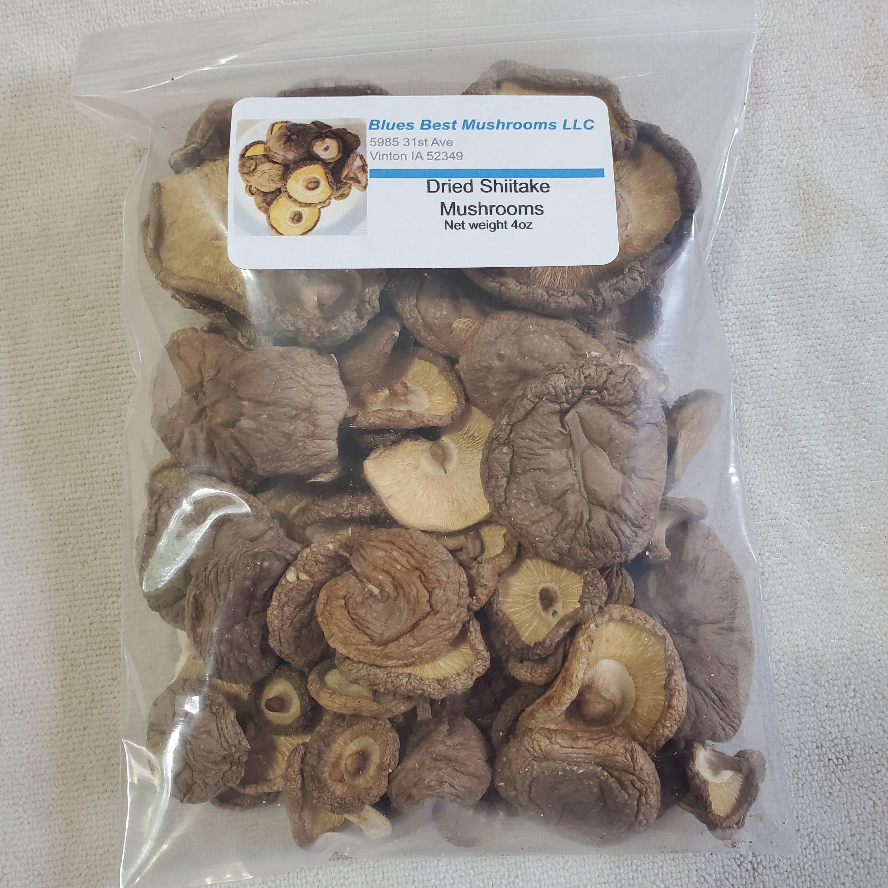 4 Ounce Dried Organic Shiitake Mushrooms